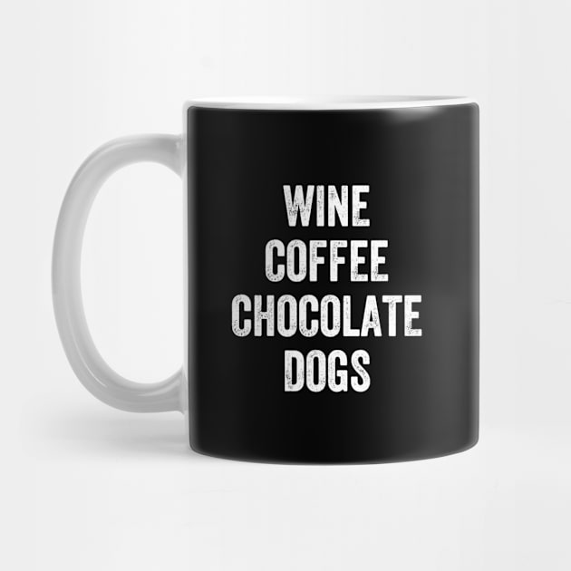 Wine coffee chocolate dogs by captainmood